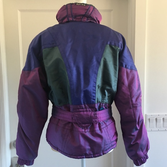 VTG SunIce Ski Jacket Retro iridescent purple blue - Picture 7 of 8